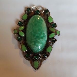 Vintage Peking Glass Pendent